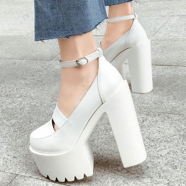 

dress shoes 2021 ruslana korshunova autumn casual high-heeled thick heels platform pumps black white