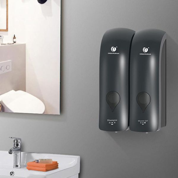 

300ml soap dispenser wall mounted manual abs waterproof soap box for bathroom kitchen manual holder bathroom accessories