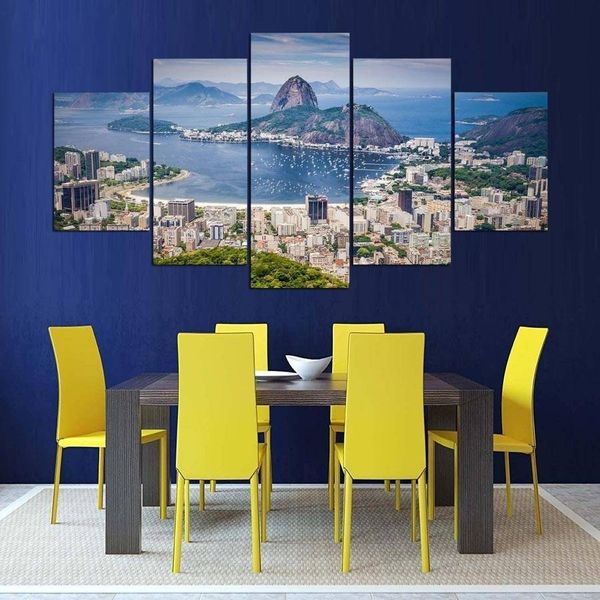 

5pcs/set unframed modern decoration painting brazil rio de janeiro print wall art