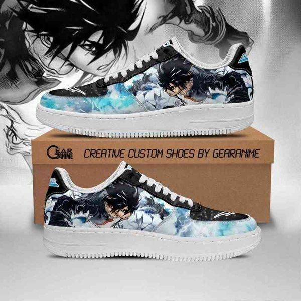 

diy anime shoes storm king itsuki minami air gear sneakers casual running sport walking lightweight tennis, Black