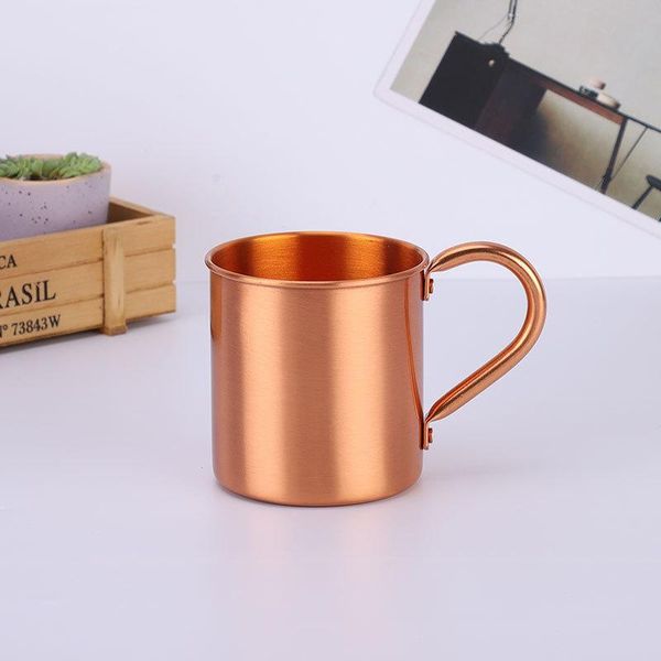 

mugs creative 450ml stainless steel beer mug coffee tea cups water drinkware outdoor travel cocktail wine copper with handle