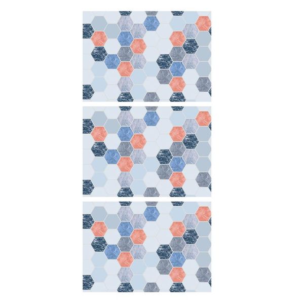 

wall stickers 3pcs hexagonal lattice tile sticker kitchen counteradhesive