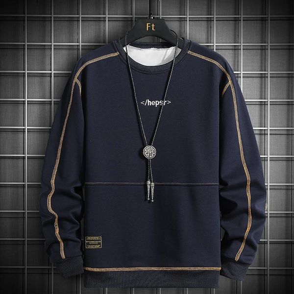 

men's hoodies & sweatshirts oversized men streetwear hip hop harajuku loose mens 2021 spring autumn plus size pullover, Black