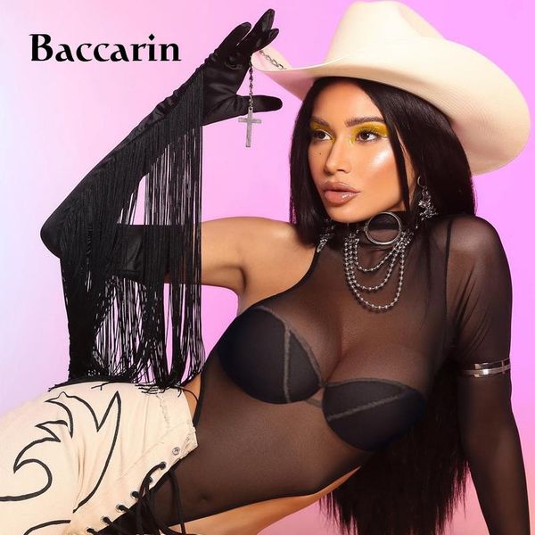 

women's jumpsuits & rompers 2021 women summer bodysuit mesh black one shoulder see through night club party streetwear festival body pi, Black;white