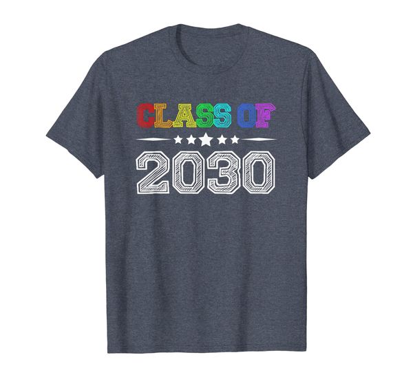 

1st day of school gifts back to school class of 2030 t-shirt, White;black
