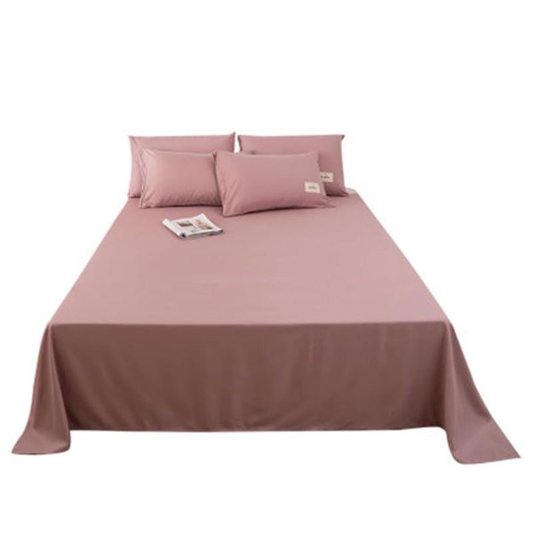 

sheets & sets solid color bed sheet 1pcs mod soft cotton for king/queen size single/double 1.5/1.8/2m bedding cover flat