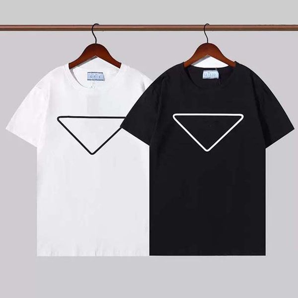 

22ss designers t shirts mens for summer womens t-shirt fashion tide letter print casual men women crew neck pu12, White;black