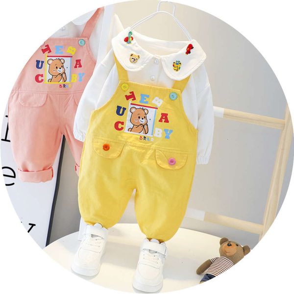 

wear fashionable trousers girls' two piece set children's autumn, Blue