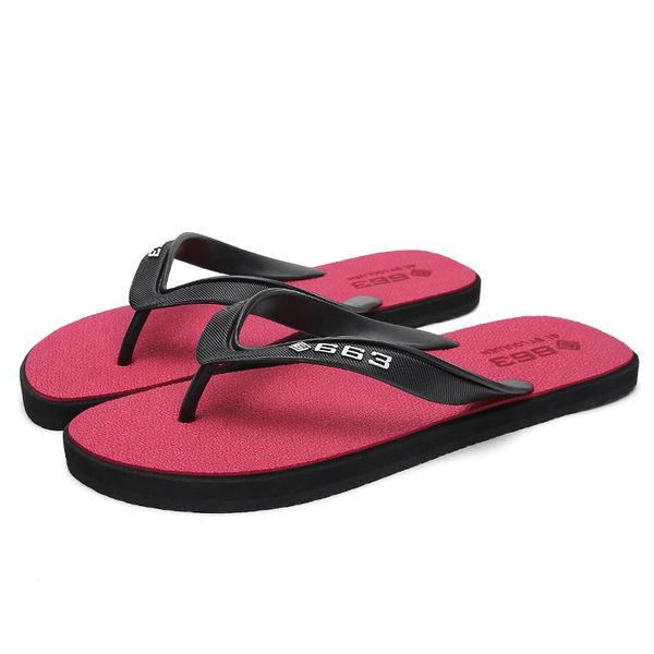 

slippers men beach slipers man summer flip-flop 2021 comfortable sandals male outdoor anti-slip shoes, Black