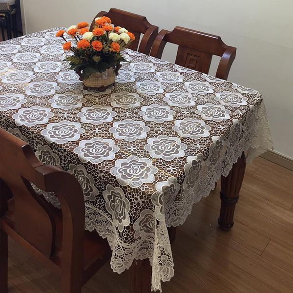 

table cloth lace embroidery water-soluble fabric tea empty flag series can be