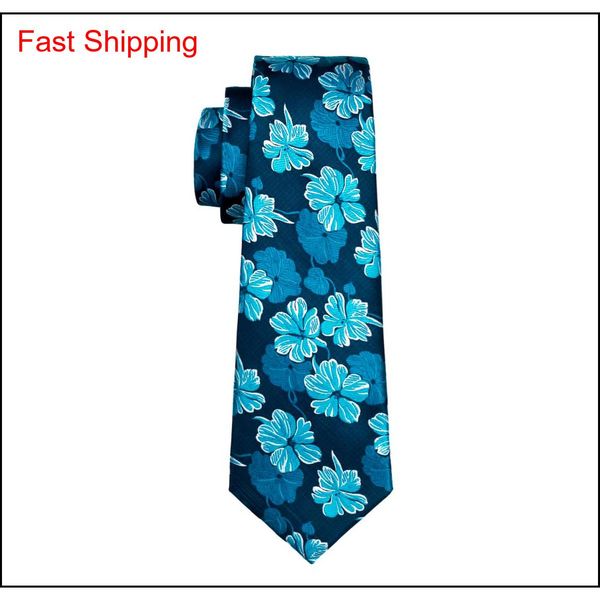 

classic silk mens neckties blue tie set floral mens ties tie hanky cufflinks set jacquard woven meeting business we qylozs bdehome, Black;blue