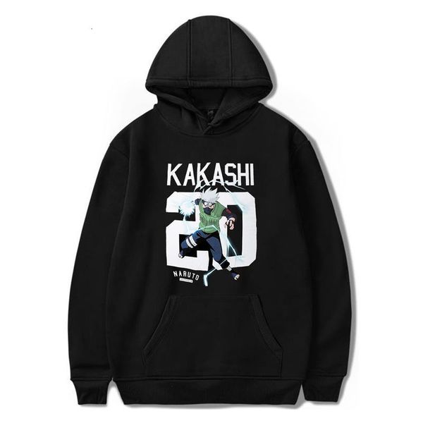 

winter hoodies sweatshirts naruto hoodie kakashi anime hoodie streetwear hip hop clothes korean hoodie womens long sleeve, Black