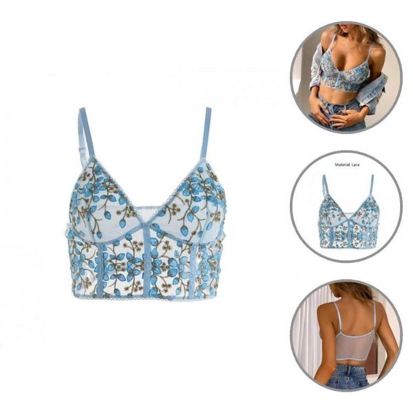 

bras blue trendy see-through adjustable women bra strap lightweight sports spaghetti for spa, Red;black