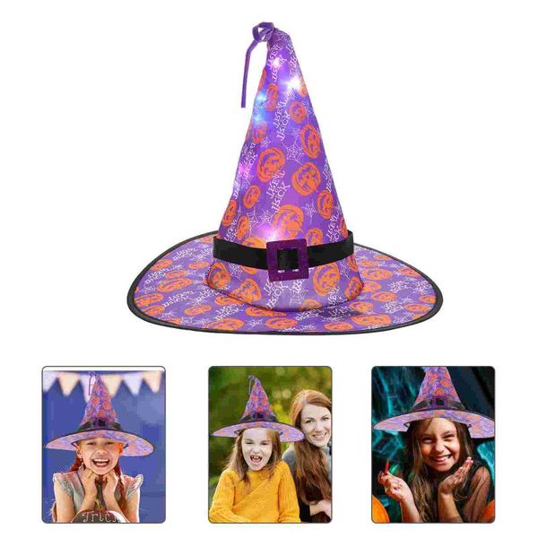 

party hats 1pc cosplay luminous witch hat festival costume props