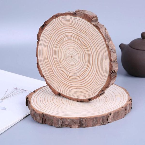 

decorative flowers & wreaths natural pine disc christmas decoration hand-painted chip diy furnishings annual ring model wood ornaments decor