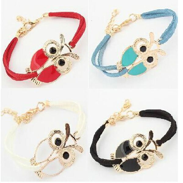 

a1201 exquisite owl bracelet, Silver