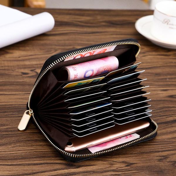 

card holders pu neutral leather card, business holder, wallet, case, id holder, Brown;gray