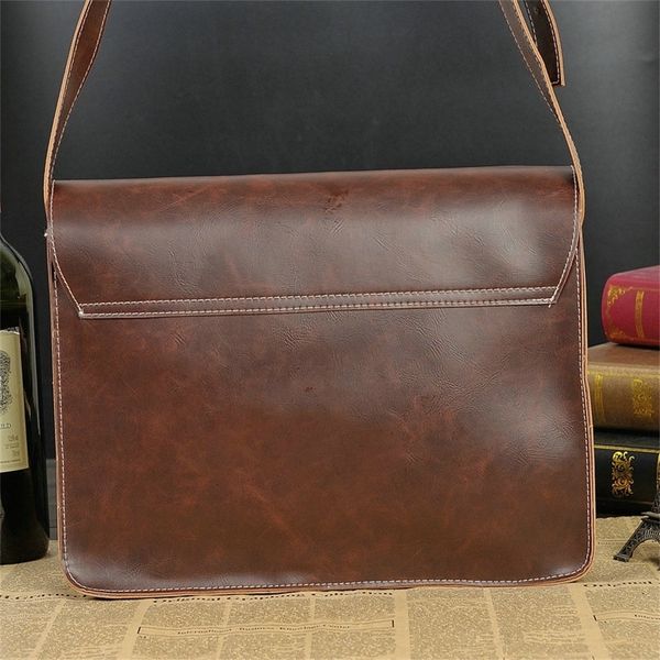 

new business messenger men's retro leather edging men's casual edging men's fashion handbag