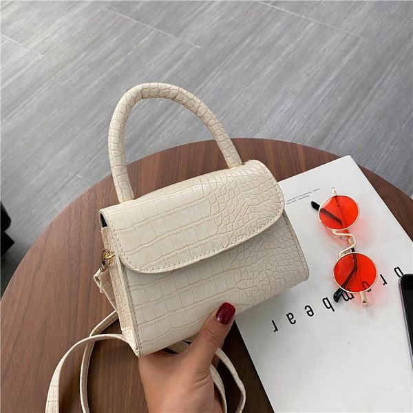 

shoulder bags women's bag retro crocodile pattern casual pouch small handbag messenger for women