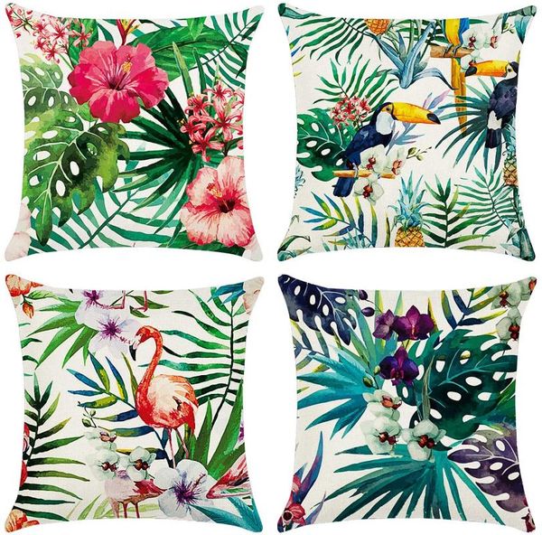 

cushion/decorative pillow colorful plant and flower pillowcase