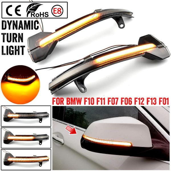

emergency lights 2x for 5 6 7 series f10 f11 f07 f06 f12 f13 f01 dynamic turn signal led rearview mirror indicator blinker ligh