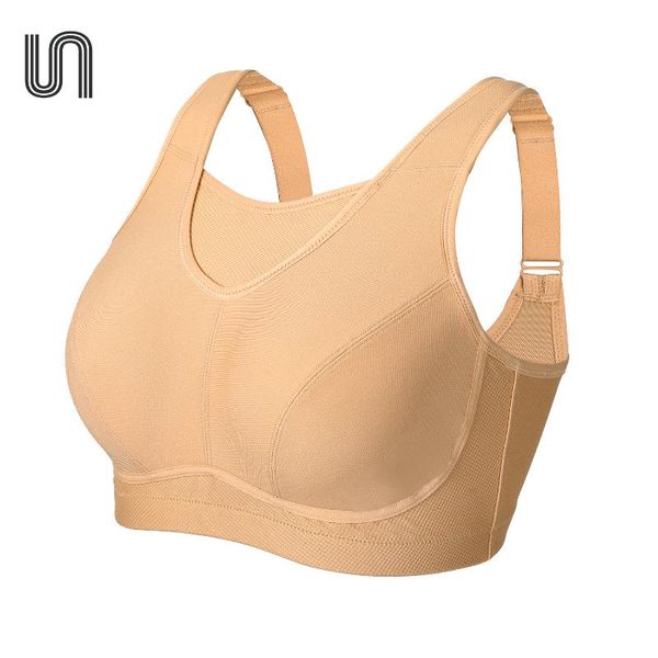 

women's wirehigh impact non-padded bounce control plus size sports bra, White;black