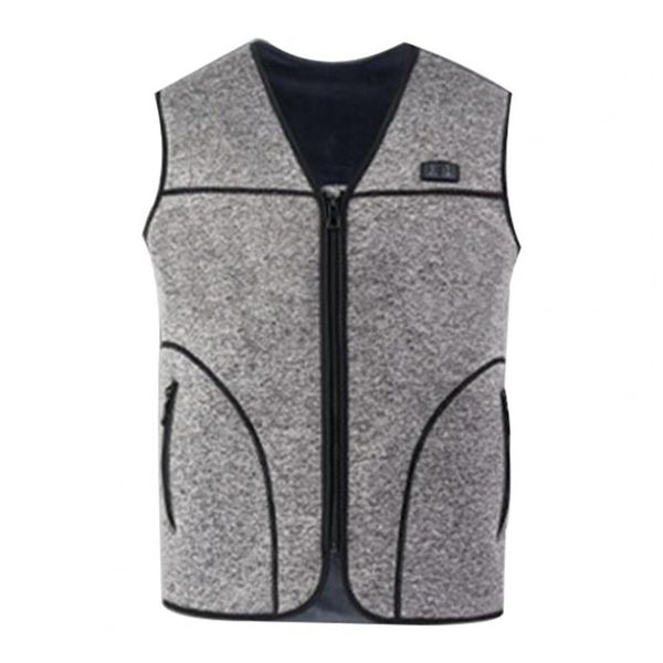 

men's vests heated vest 5 heating zones winter coat, Black;white