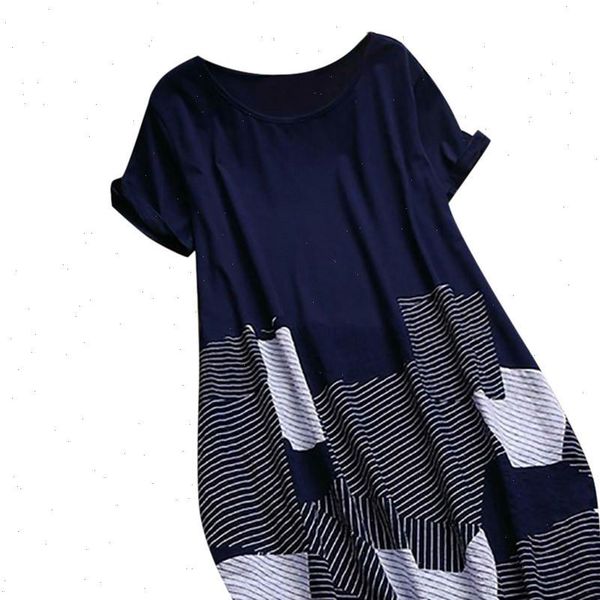 

womens and blouses vintage print short sleeve long blouse tunic ladies summer for women clothes 2021, White