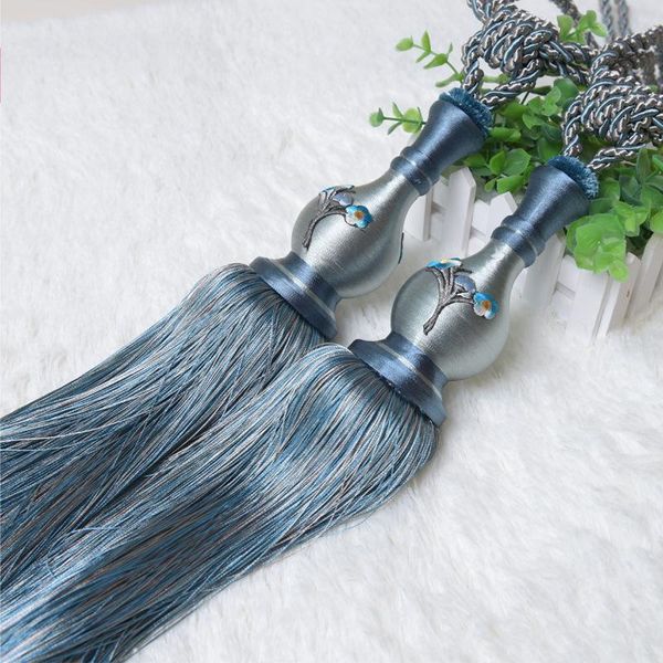 

other home decor 2 pcs modern embroidery curtain hanging ball curtains tassels tiebacks bandages brushes accessories