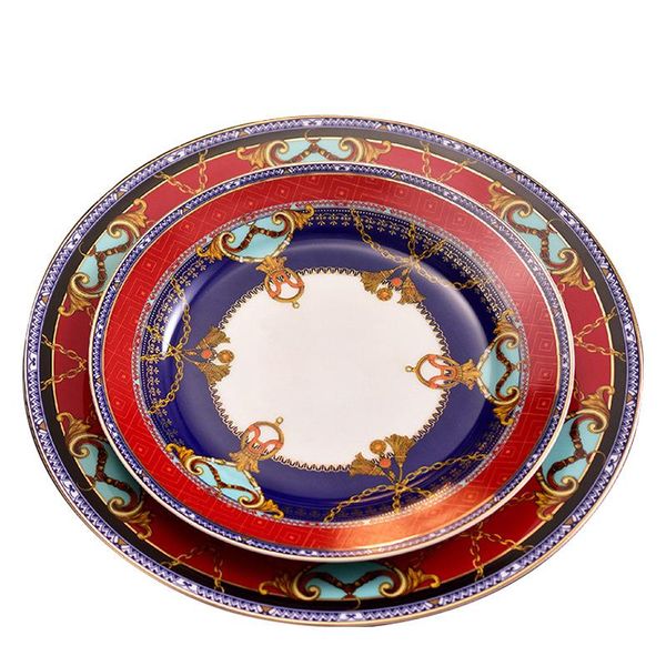 

dishes & plates vintage plate dish creative ceramic snack tableware turkish tapas bone china steak salad assiette eh50pl
