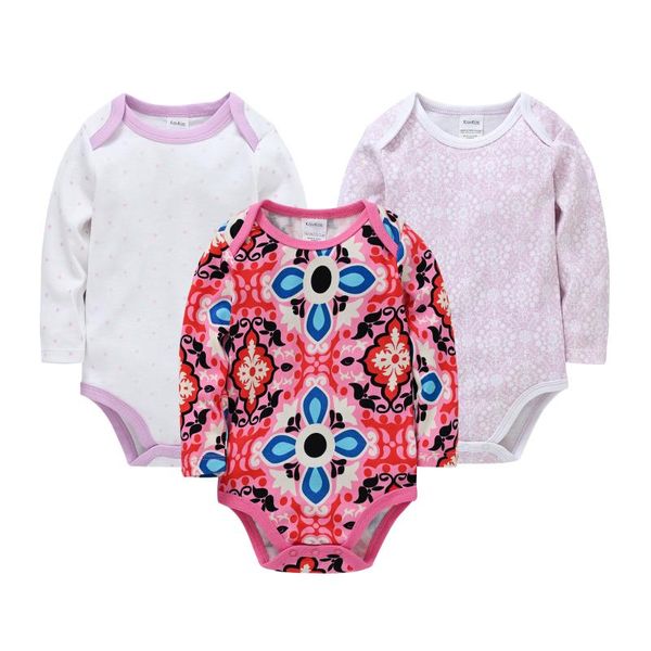 

rompers 3pcs roupas de born baby boy girl clothes cartoon jumpsuit 0-12m cotton long sleeve infant bodysuit, Blue