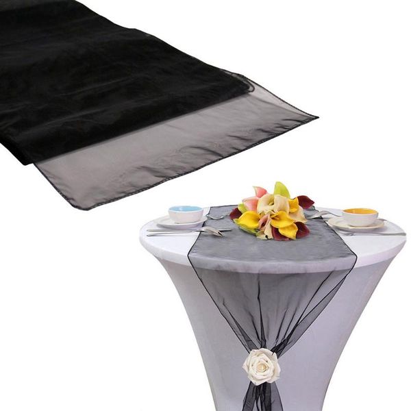 

chair covers sheer organza gauze tablecloth party wedding home decor romantic elegant