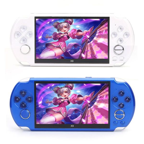

handheld game players 5inch led screen 3000 games 8gb memory multimedia 2500mah support gba arcade nes