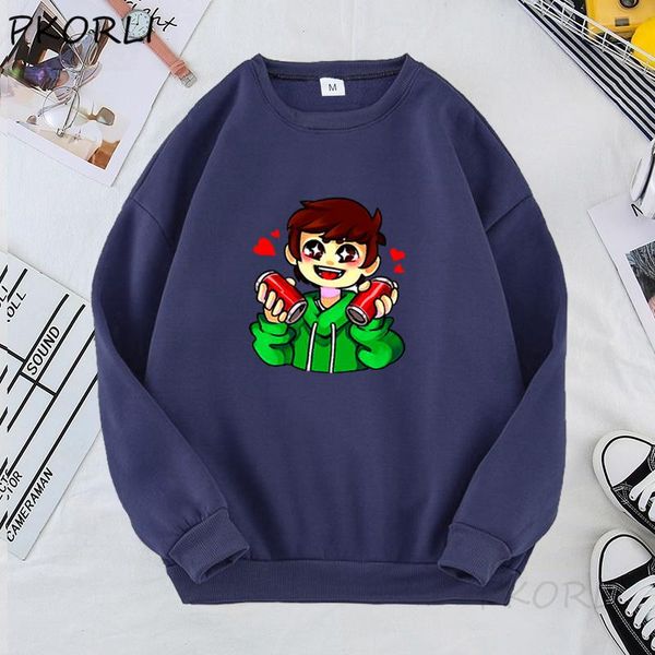 

men's hoodies & sweatshirts anime eddsworld hoodie male autumn winter oversized crewneck sweatshirt men hoddies teens harajuku cartoo, Black