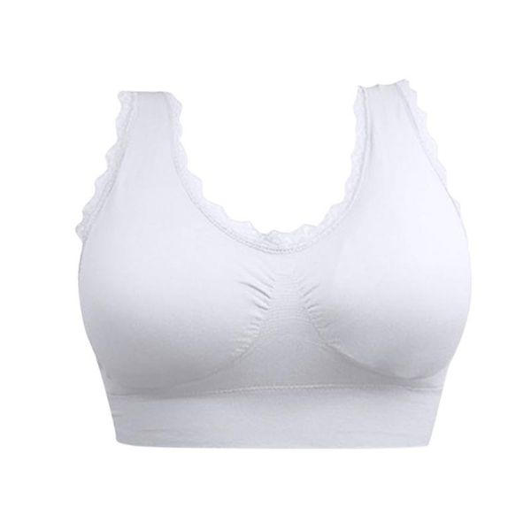 

women sport bra black padded yoga brassiere fitness sports tank female push up #4 gym clothing, White;black