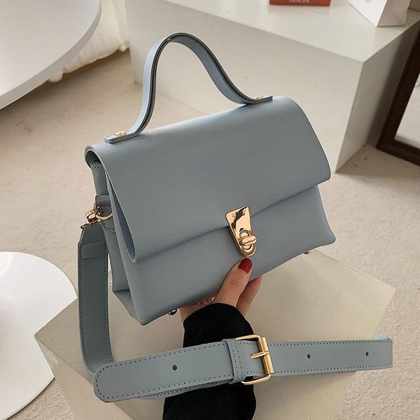 

evening bags solid color quality pu leather shoulder for women 2021 designer handbag simple design female crossbody bag