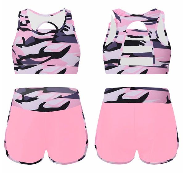 

clothing sets iefiel kids girls ballet dancewear outfits stretchy sleeveless tank sport yoga running gymastics workout leggings, White