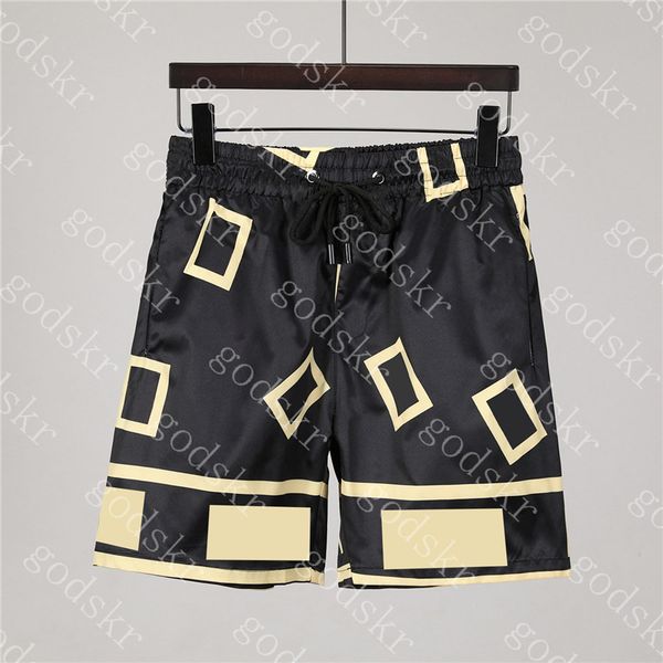 

gold print mens swim pant luxury men shorts sport jogger textile quick dry man beach pants