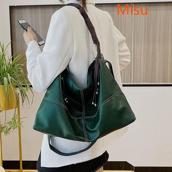 

totes women's big tote bags female large capacity hobo leather designer shoulder plaid crossbody bag with tassels sac a main