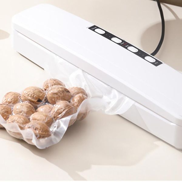 

vacuum food sealing machine kitchen sealer 220v/110v automatic commercial household packer packaging include 10pcs bags