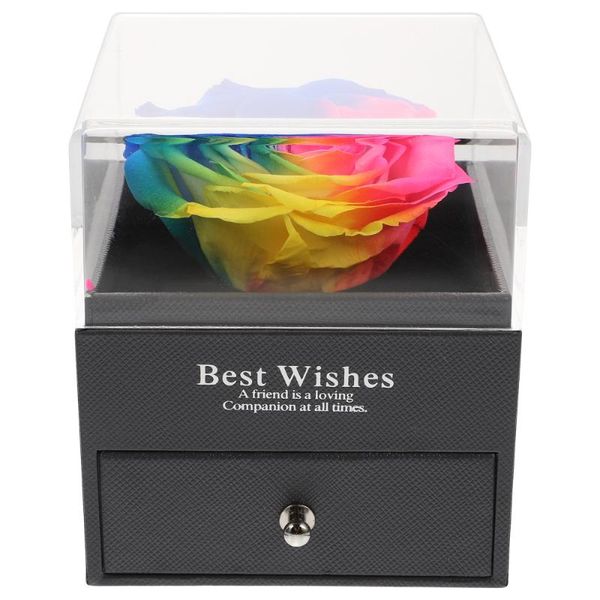 

gift wrap beautiful rose flower jewelry box for ring earring necklace bracelet