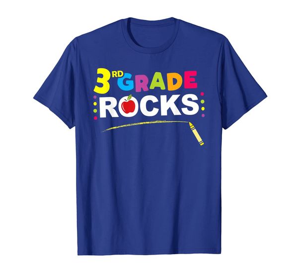

3rd Grade Rocks T Shirt Third Student Teacher Apparel, Mainly pictures