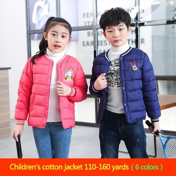 

winter childrens padded coat for boys girls baby thickened warmth jacket can be worn inside, Blue;gray