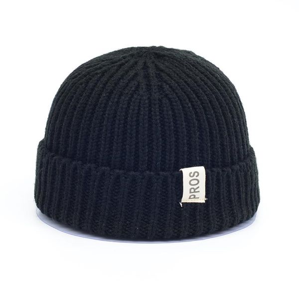 

new arrival knitted hat acrylic beanie solid color keep warm elastic winter hats
