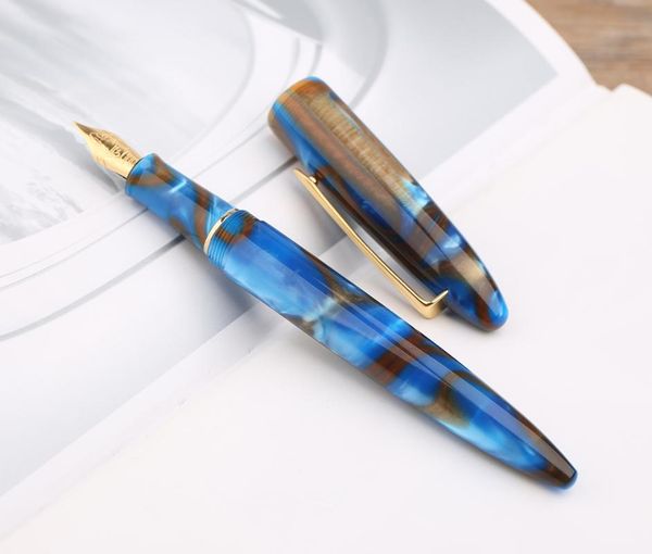 

fountain pens moonman m100 acrylic resin creative pen schmidt converter and fine nib 0.5mm ink gold trim writing gift set a01