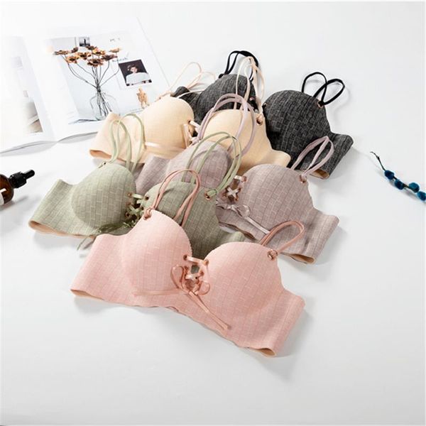 

bras women bowknot sling bra adjustable shoulder straps daily underwear thin and comfortable ladies for summer clothes, Red;black