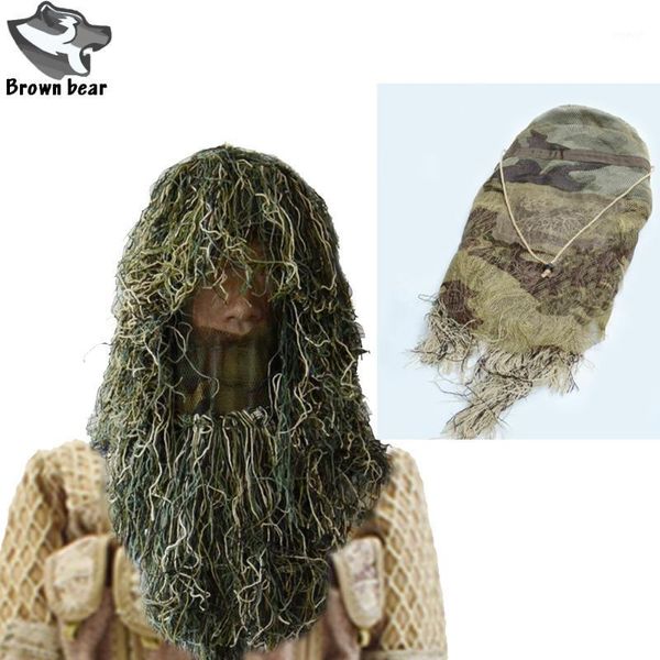 

hunting sets full face jungle camouflage hat cap ghillie suit camo caps for sniper hunt deer1