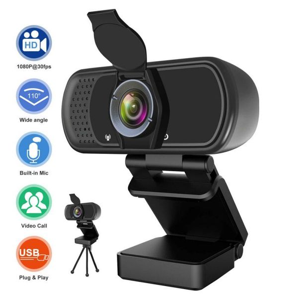 

3 types 1080p webcam hd usb webcam for pc desk& lapweb camera with microphone/fhd 150cm cable 2 million camera 30 fps