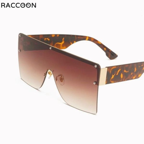 

sunglasses designer big flat square women brand summer p fashion gradient sun glasses shades large female oculos rimless, White;black