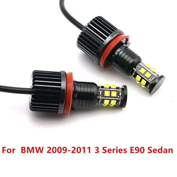 

car headlights high power error 3200lm led marker white 240w h8 / h11 angel eyes for 2009-2011 3 series e90 sedan (lci)